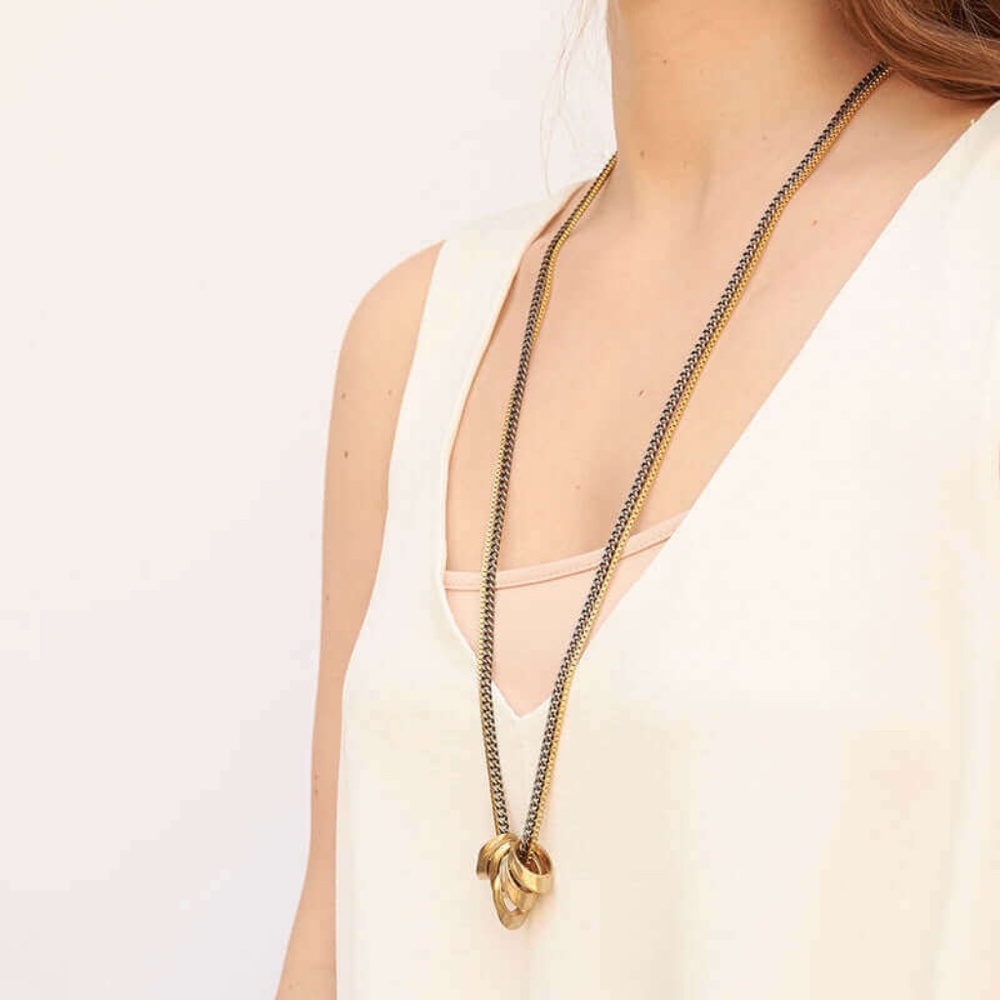 Victoria Bekerman Mila dual chain necklace